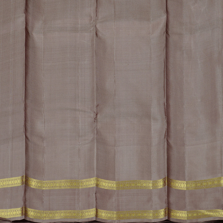 Hayagrivas Black Handloom Kanjivaram Silk Saree with Chocolate Brown Border KBD1949B2-2