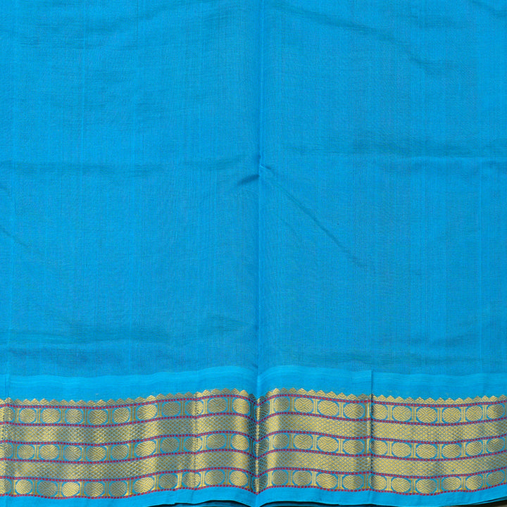 Hayagrivas Handloom Silk Cotton Saree in Majestic Dark Purple KBD1950B1-3