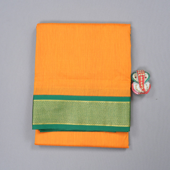 Hayagrivas Ten Yards Semi Silk Saree In Ravishing Mango Yellow KBD1953B14-2