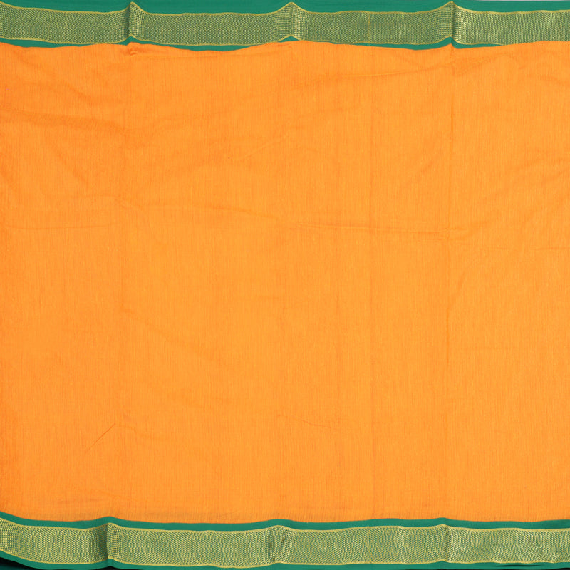 Hayagrivas Ten Yards Semi Silk Saree In Ravishing Mango Yellow KBD1953B14-2