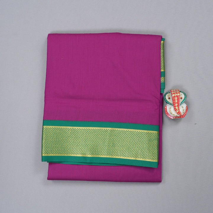 Hayagrivas Ten Yards Semi Silk Saree in Dreamy Magenta Pink KBD1953B14-3