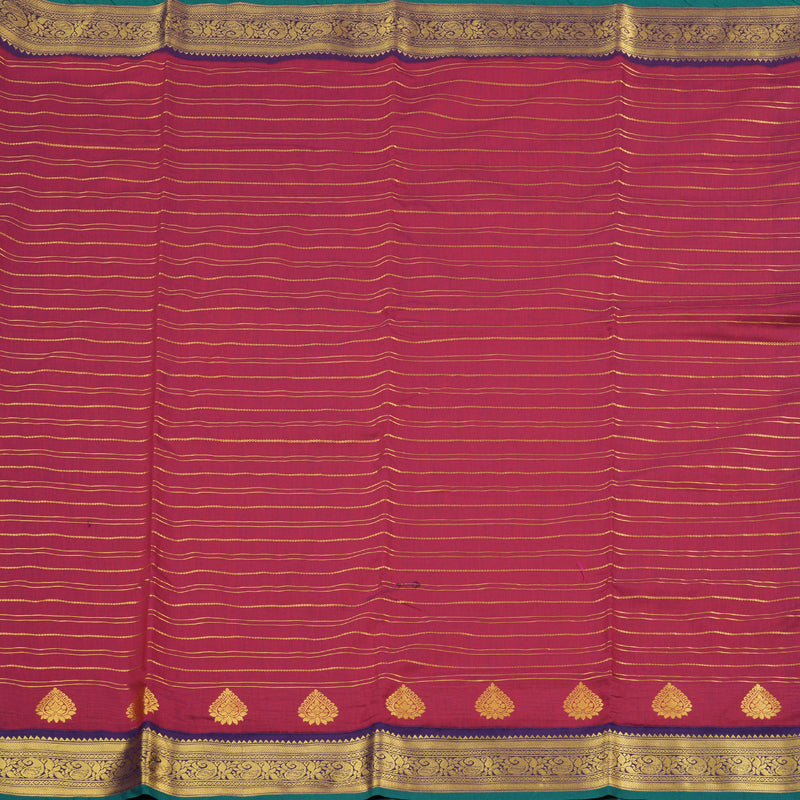 Hayagrivas Ten Yards Semi Silk Saree in Luxe Maroon KBD1953B24-3