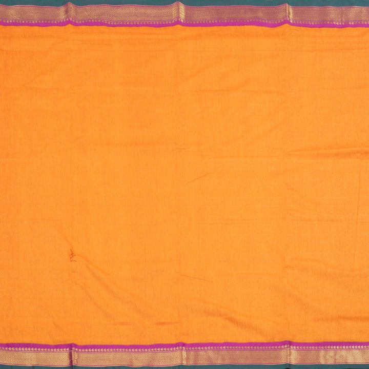 Hayagrivas Ten Yards Semi Silk Saree in Luxurious Mango yellow KBD1953B6-2