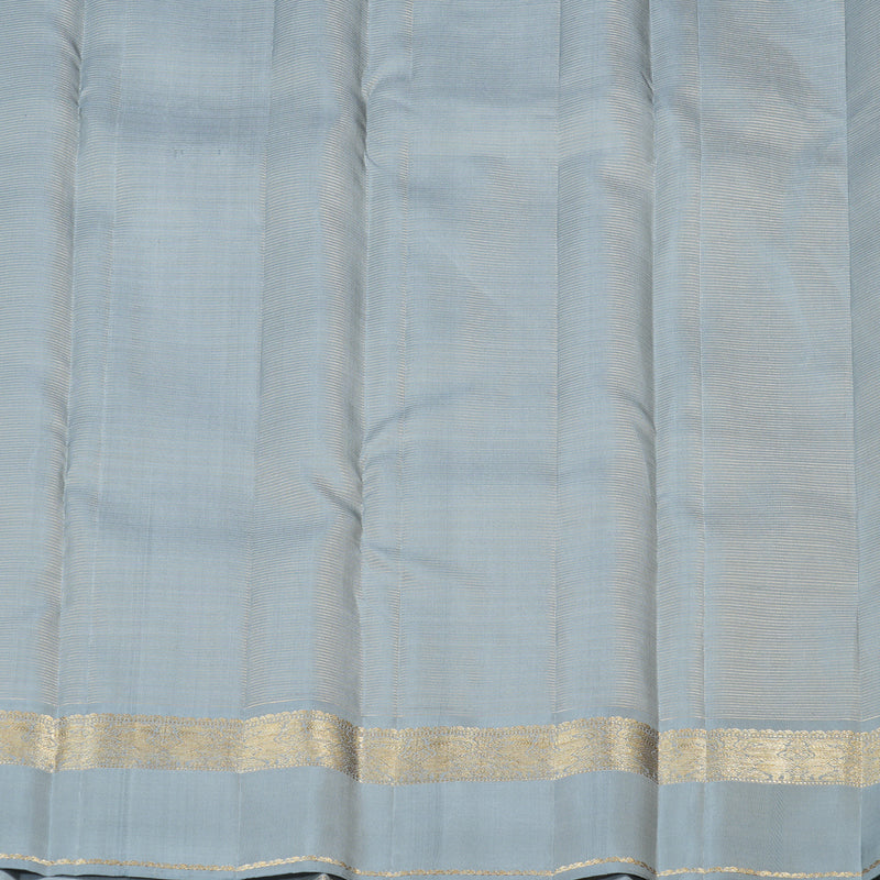 Hayagrivas Multi Colour Checks Handloom Kanjivaram Silk Saree with Grey Border KBD1968B15-1