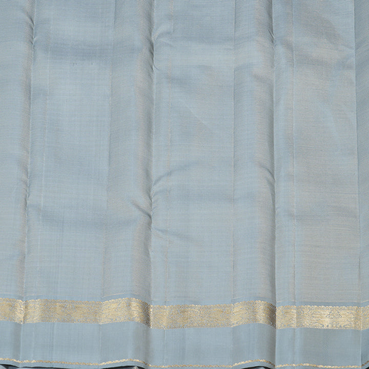Hayagrivas Multi Colour Checks Handloom Kanjivaram Silk Saree with Grey Border KBD1968B15-1