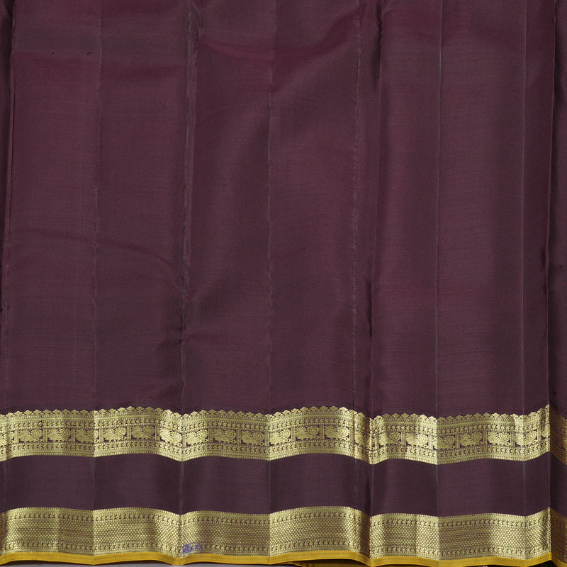 Hayagrivas Handloom Kanjivaram Silk Saree in Luminous Light Lemon Yellow KBD1968B7-2