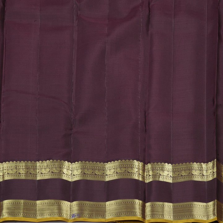 Hayagrivas Handloom Kanjivaram Silk Saree in Luminous Light Lemon Yellow KBD1968B7-2