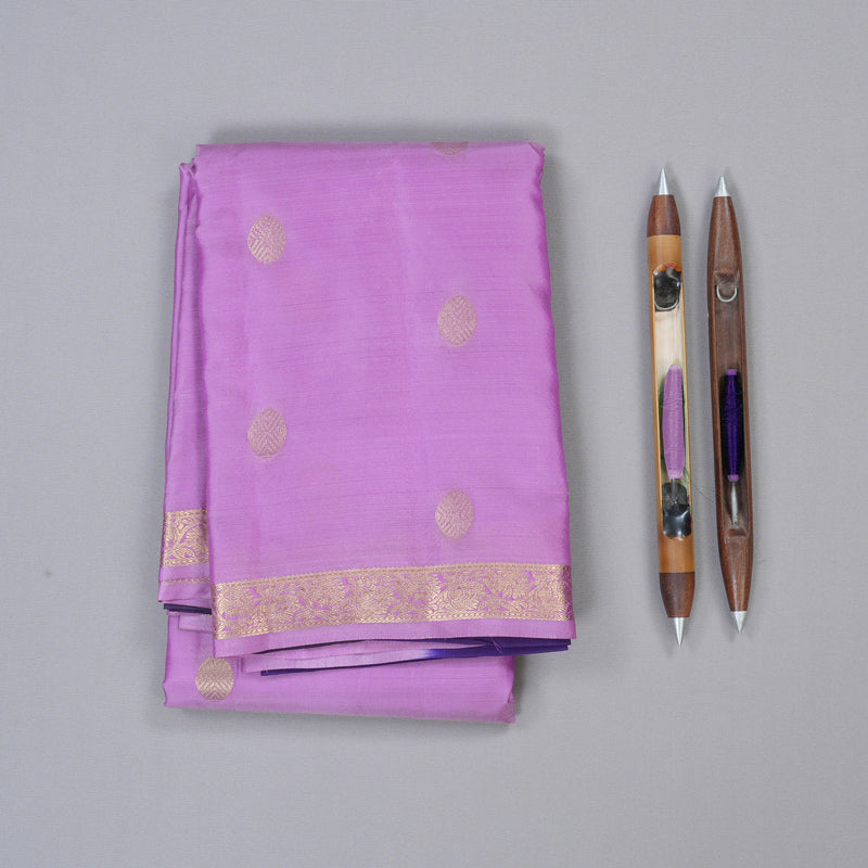 Hayagrivas Lavender Handloom Kanjivaram Silk Saree KBD1972B2-7