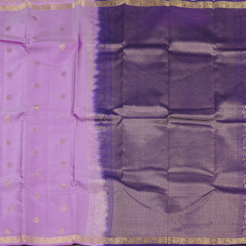 Hayagrivas Lavender Handloom Kanjivaram Silk Saree KBD1972B2-7