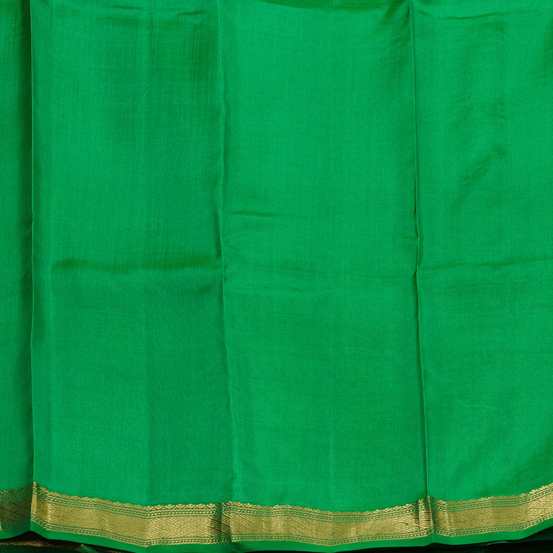 Hayagrivas Sandal Handloom Kanjivaram Silk Saree with Green Border KBD1972B3-11