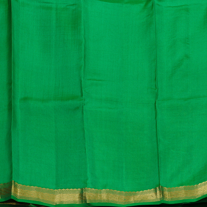 Hayagrivas Sandal Handloom Kanjivaram Silk Saree with Green Border KBD1972B3-11