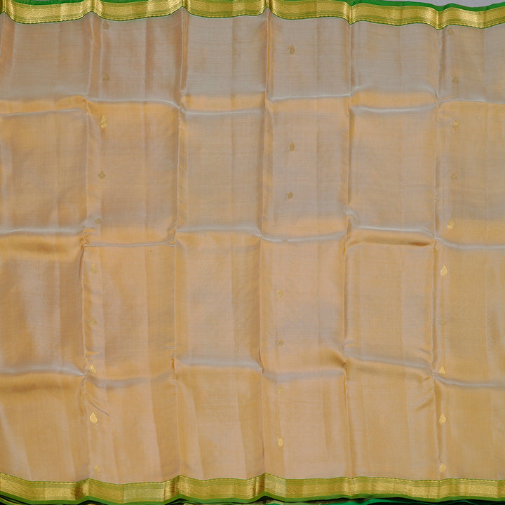 Hayagrivas Sandal Handloom Kanjivaram Silk Saree with Green Border KBD1972B3-11