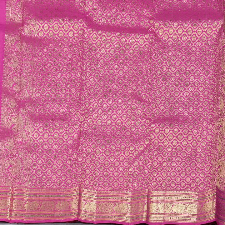 Hayagrivas Handloom Kanjivaram Silk Saree in Opulent Purple KBD1975B1-1