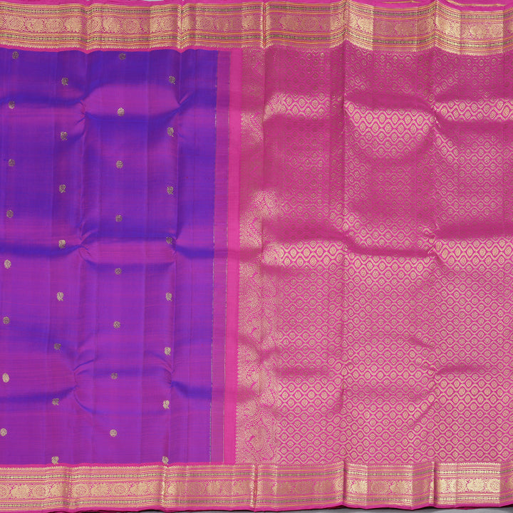 Hayagrivas Handloom Kanjivaram Silk Saree in Opulent Purple KBD1975B1-1
