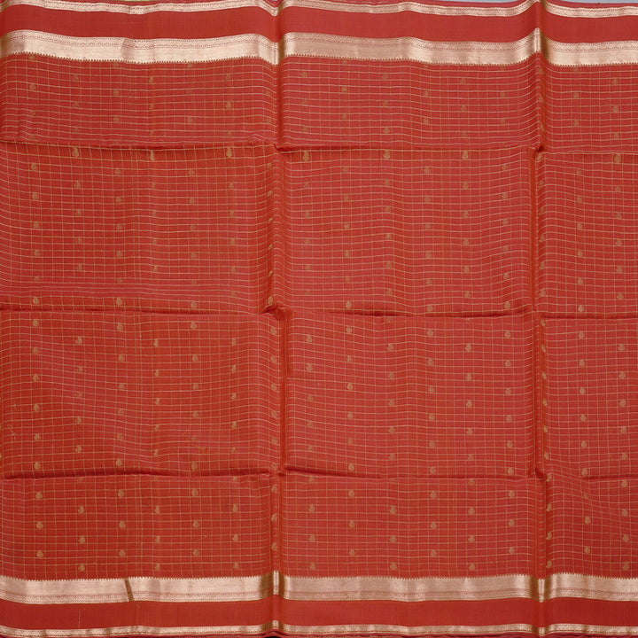 Hayagrivas Handloom Kora Silk Cotton Saree in Majestic Red KBD1978B1-3