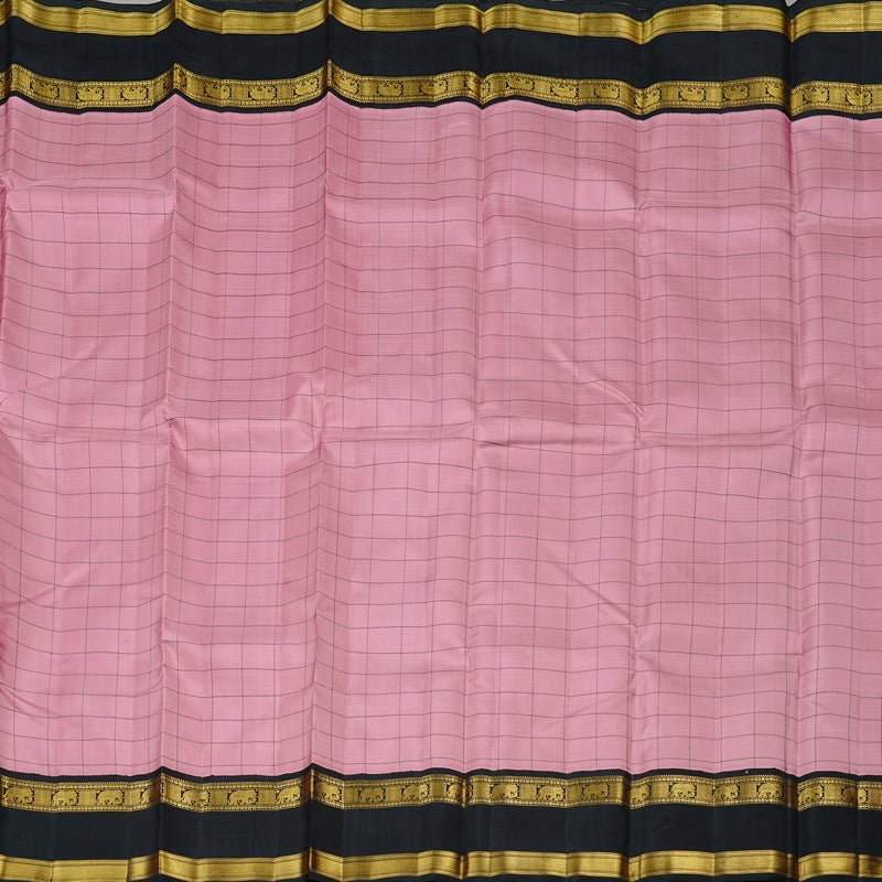 Hayagrivas Handloom Kanjivaram Silk Saree in Delicate Baby Pink KBD1981B11-1