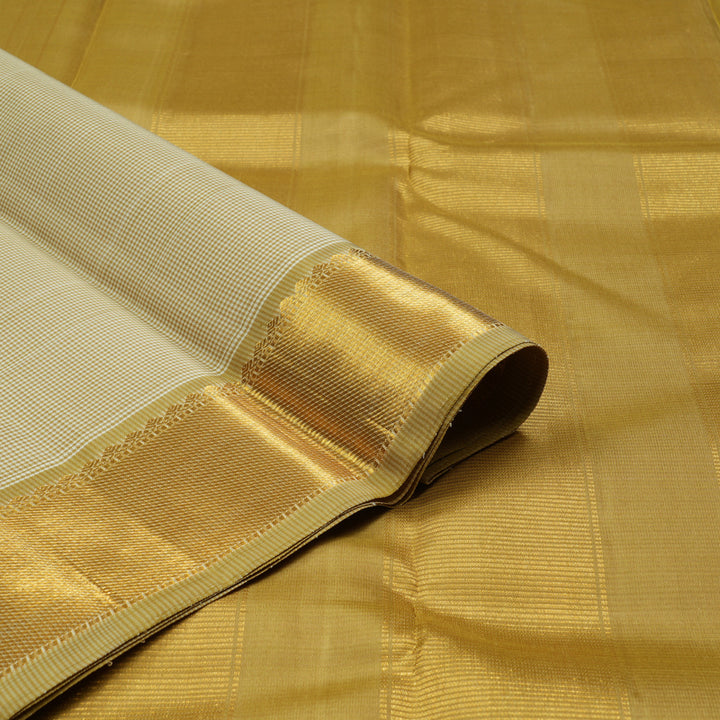 Hayagrivas Sandal Handloom Kanjivaram Silk Saree with Wheat Brown Border KBD1981B15-3