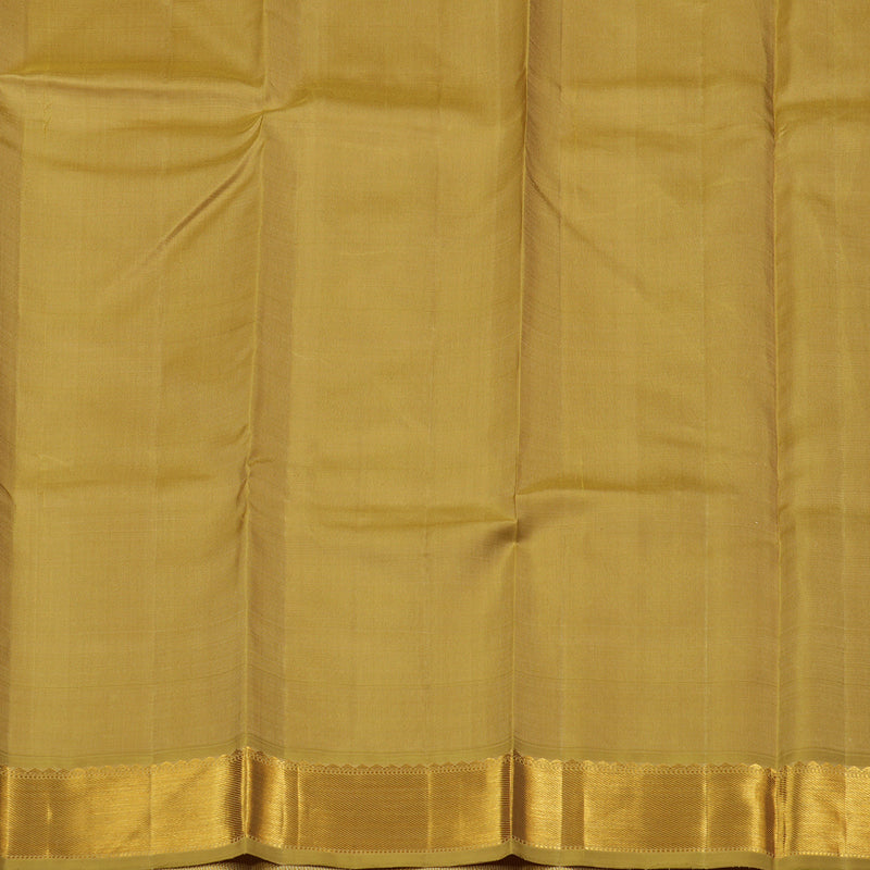 Hayagrivas Sandal Handloom Kanjivaram Silk Saree with Wheat Brown Border KBD1981B15-3