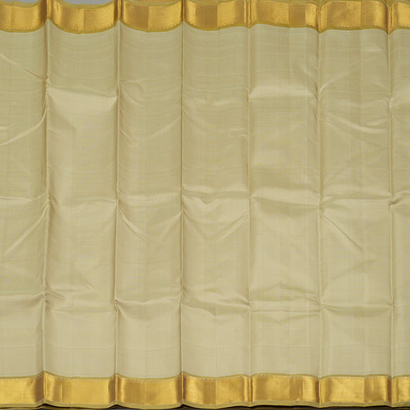 Hayagrivas Sandal Handloom Kanjivaram Silk Saree with Wheat Brown Border KBD1981B15-3