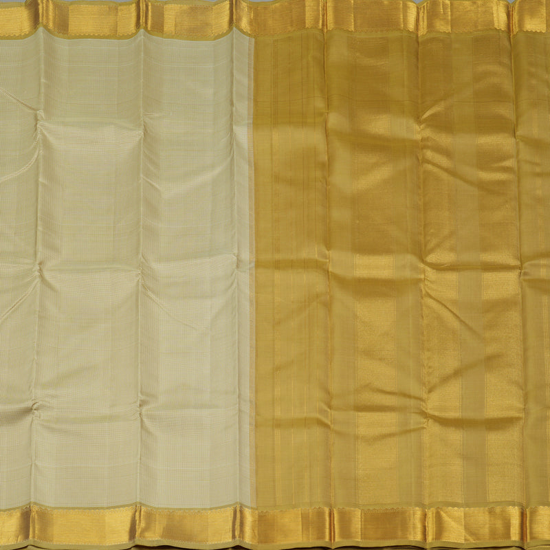 Hayagrivas Sandal Handloom Kanjivaram Silk Saree with Wheat Brown Border KBD1981B15-3