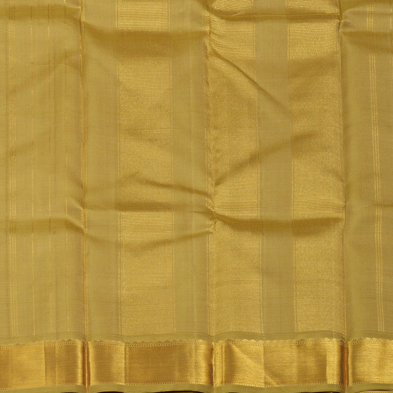 Hayagrivas Sandal Handloom Kanjivaram Silk Saree with Wheat Brown Border KBD1981B15-3