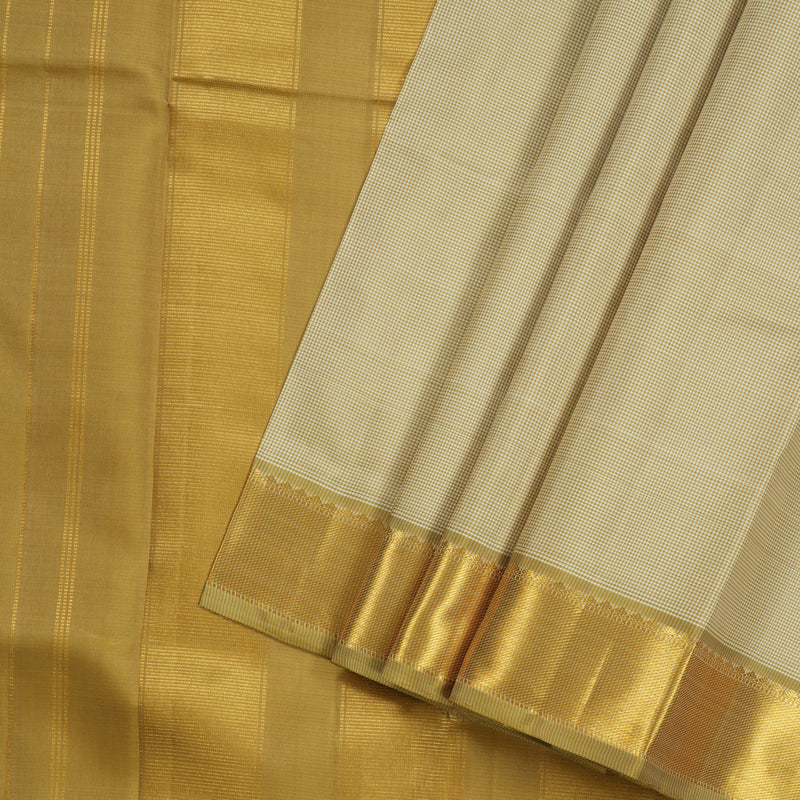 Hayagrivas Sandal Handloom Kanjivaram Silk Saree with Wheat Brown Border KBD1981B15-3