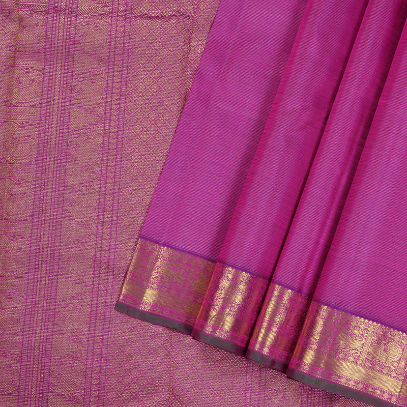 Hayagrivas Purple Handloom Kanjivaram Silk Saree KBD1984B1-1