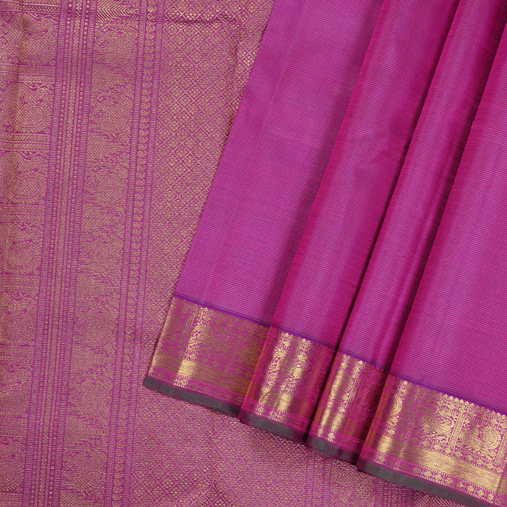 Hayagrivas Purple Handloom Kanjivaram Silk Saree KBD1984B1-1