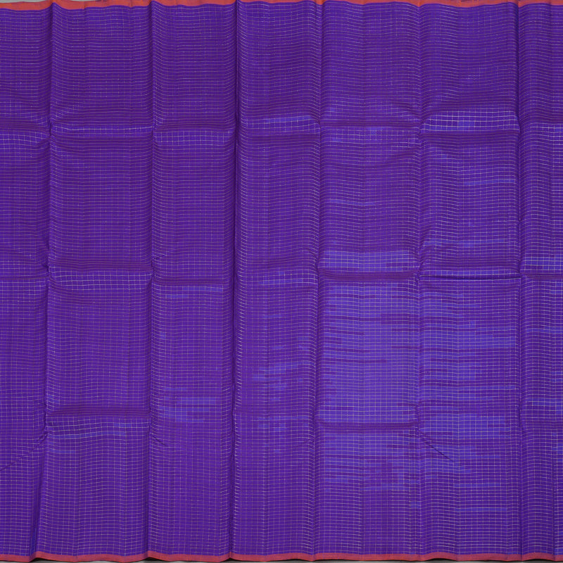 Hayagrivas Handloom Purplish-Blue Kanjivaram Silk Saree KBD1988B3-2