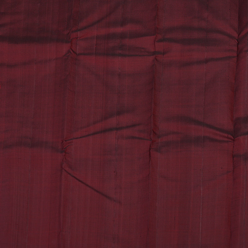 Hayagrivas Black Handloom Kanjivaram Silk Saree with Dark Maroon Border KBD1990B3-3