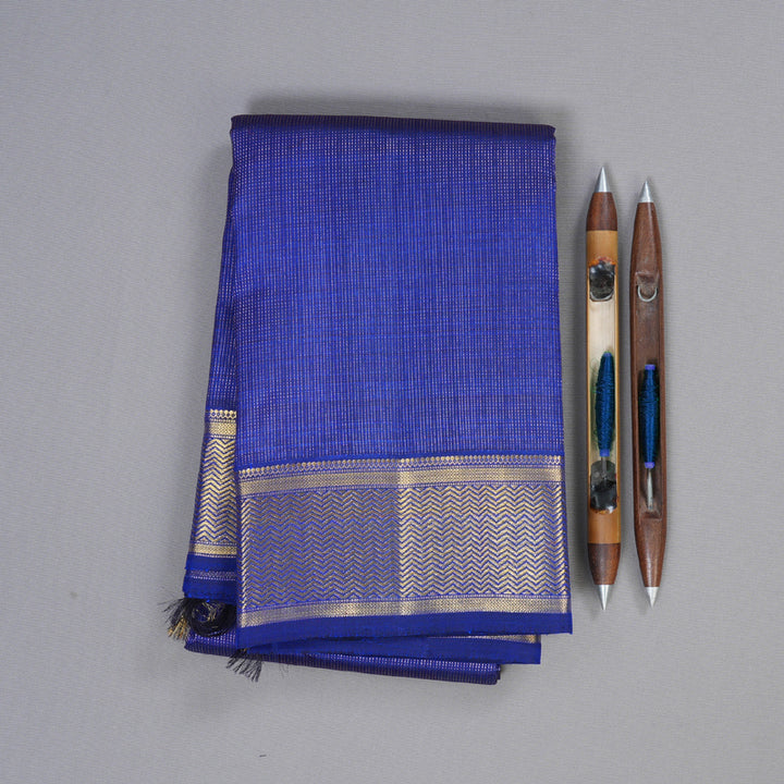 Hayagrivas Blue Handloom Kanjivaram Silk Saree KBD1995B2-1