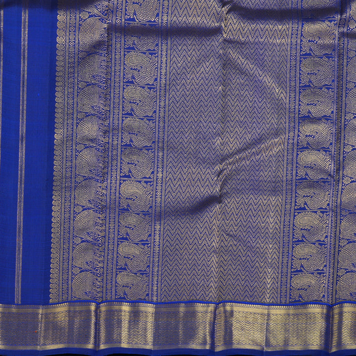 Hayagrivas Blue Handloom Kanjivaram Silk Saree KBD1995B2-1