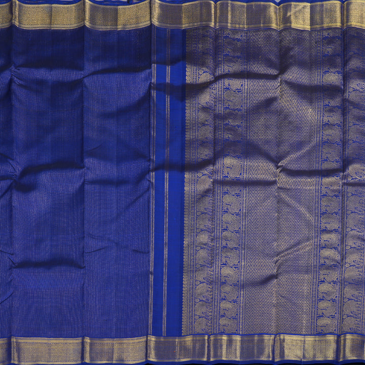 Hayagrivas Blue Handloom Kanjivaram Silk Saree KBD1995B2-1