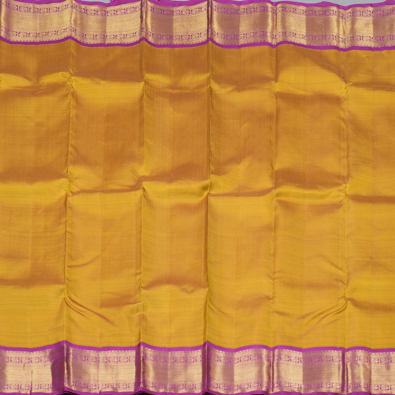 Hayagrivas Handloom Kanjivaram Silk Saree in Lustrous Mustard KBD1999B3-1