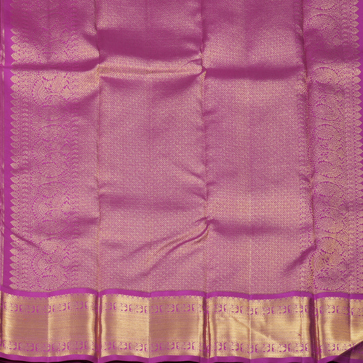Hayagrivas Handloom Kanjivaram Silk Saree in Lustrous Mustard KBD1999B3-1