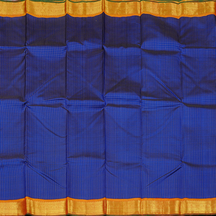 Hayagrivas Handloom Kanjivaram Silk Saree in Timeless Blue KBD2005B1-1