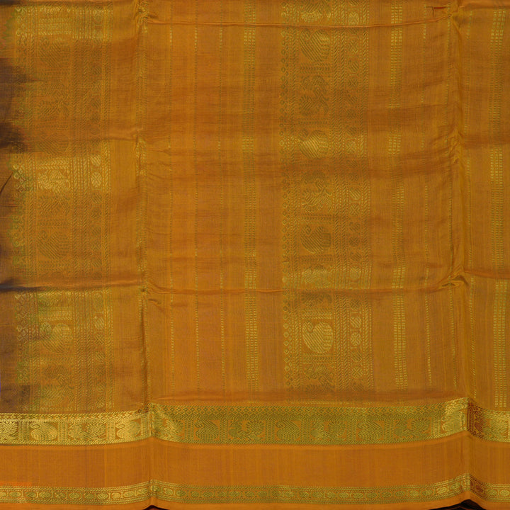 Hayagrivas Dark Lavendar Pure Ten Yards Silk Cotton Saree KBD2007B7-3