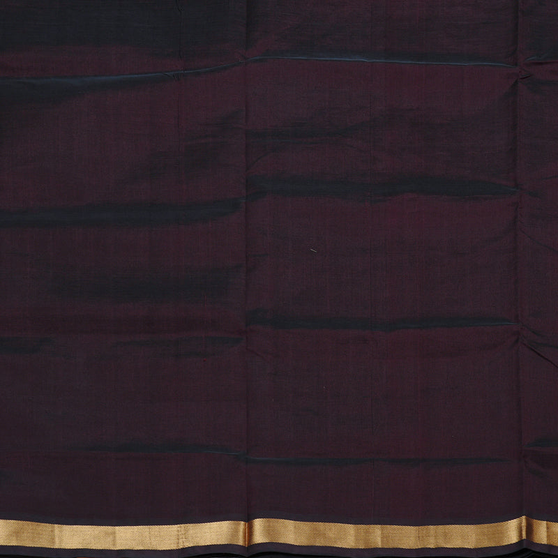 Hayagrivas Handloom Silk Cotton Saree in Poised Dark Brown KBD2008B1-26