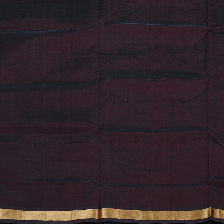 Hayagrivas Handloom Silk Cotton Saree in Poised Dark Brown KBD2008B1-26