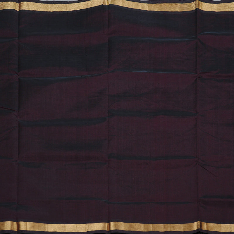 Hayagrivas Handloom Silk Cotton Saree in Poised Dark Brown KBD2008B1-26