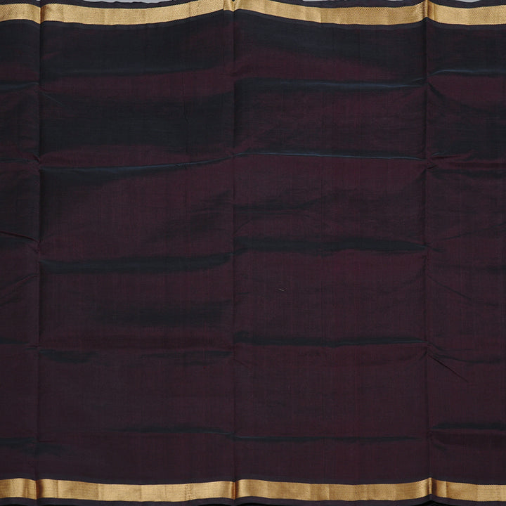 Hayagrivas Handloom Silk Cotton Saree in Poised Dark Brown KBD2008B1-26
