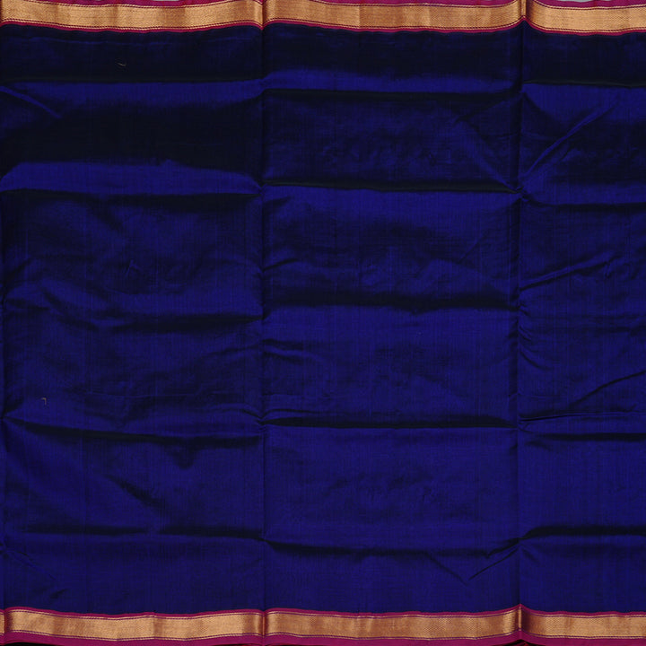 Hayagrivas Handloom Silk Cotton Saree in Opulent Blue KBD2008B1-27