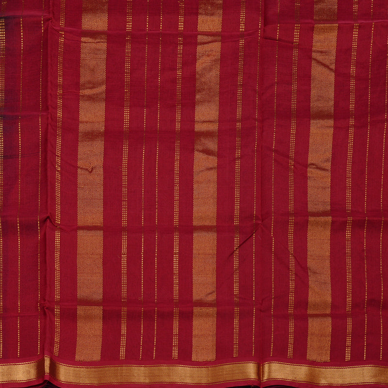 Hayagrivas Handloom Silk Cotton Saree in Opulent Blue KBD2008B1-27