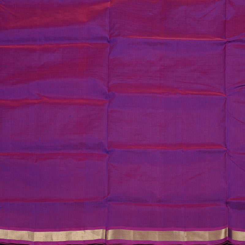 Hayagrivas Handloom Silk Cotton Saree in Regal Purple KBD2008B1-32