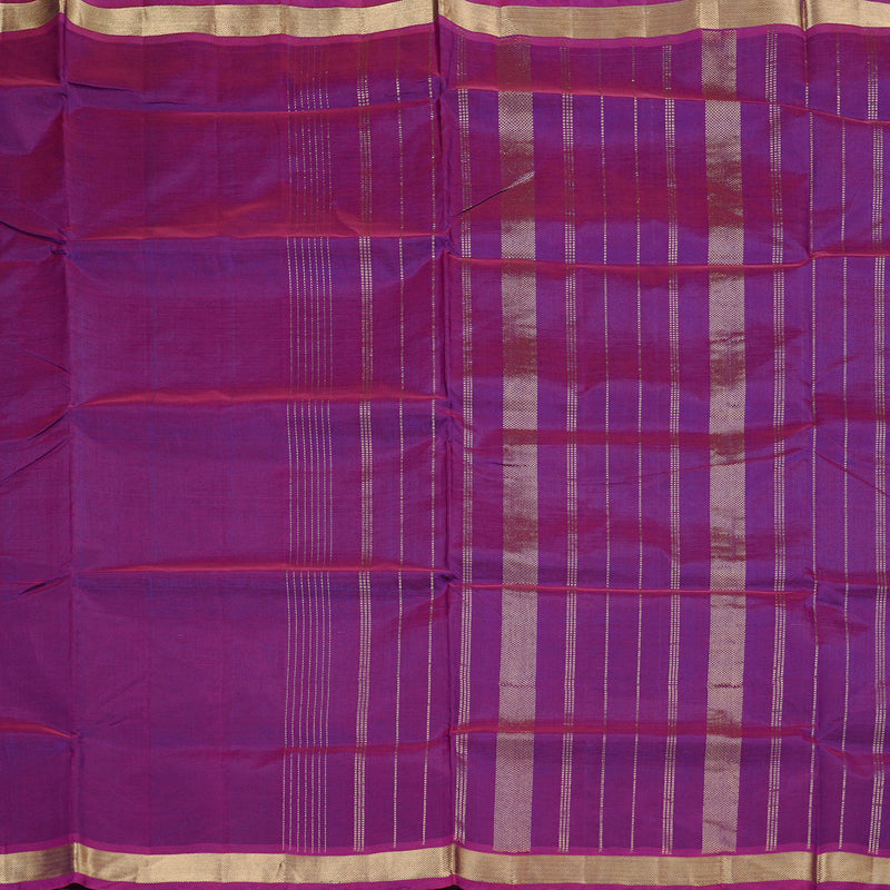 Hayagrivas Handloom Silk Cotton Saree in Regal Purple KBD2008B1-32