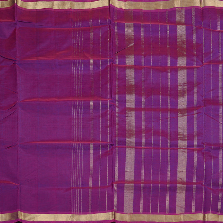 Hayagrivas Handloom Silk Cotton Saree in Regal Purple KBD2008B1-32