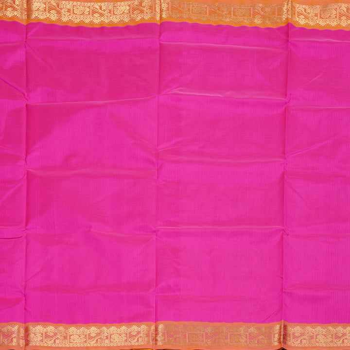 Hayagrivas Handloom Silk Cotton Saree in Gorgeous Pink KBD2008B2-29