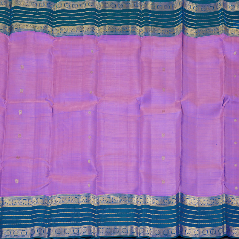 Hayagrivas Handloom Kanjivaram Silk Saree in Lustrous Purple KBD2010B6-2
