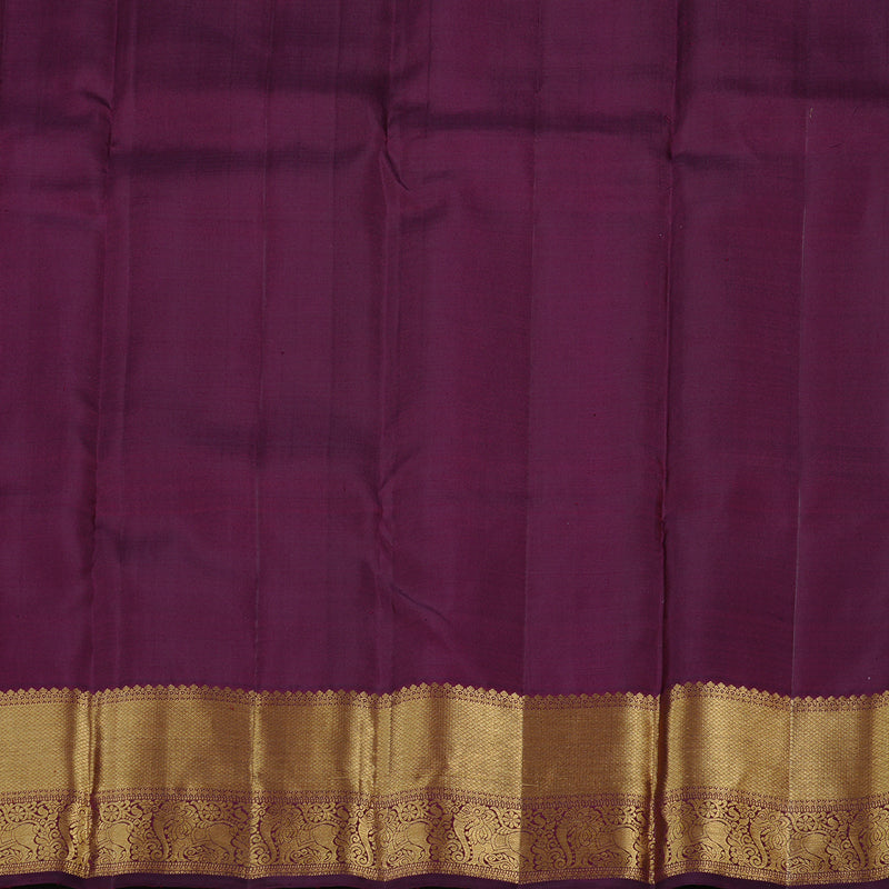 Hayagrivas Dark Purple Handloom Kanjivaram Silk Saree KBD2010B7-1