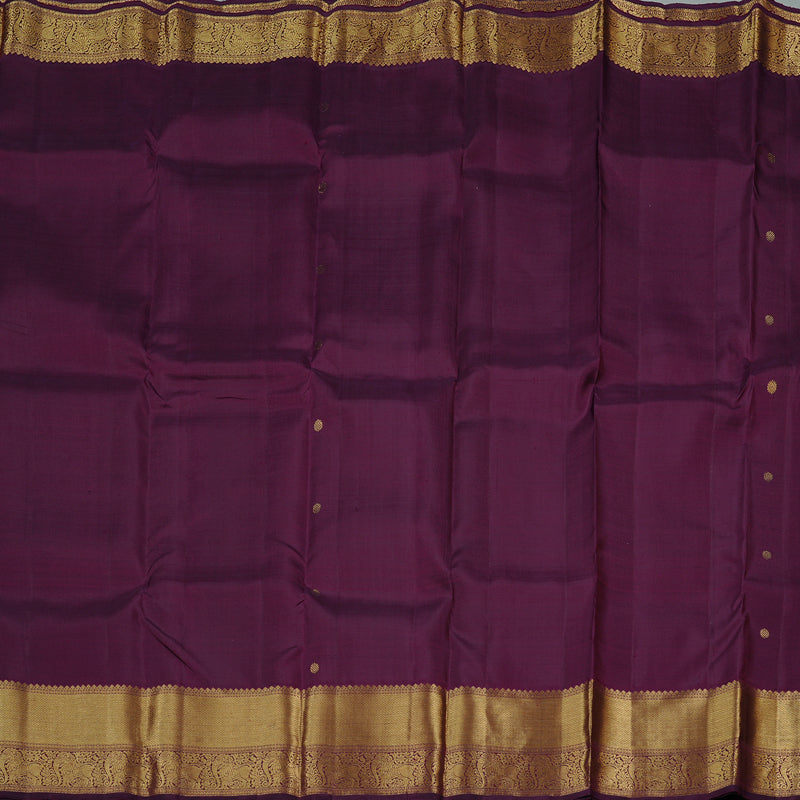 Hayagrivas Dark Purple Handloom Kanjivaram Silk Saree KBD2010B7-1